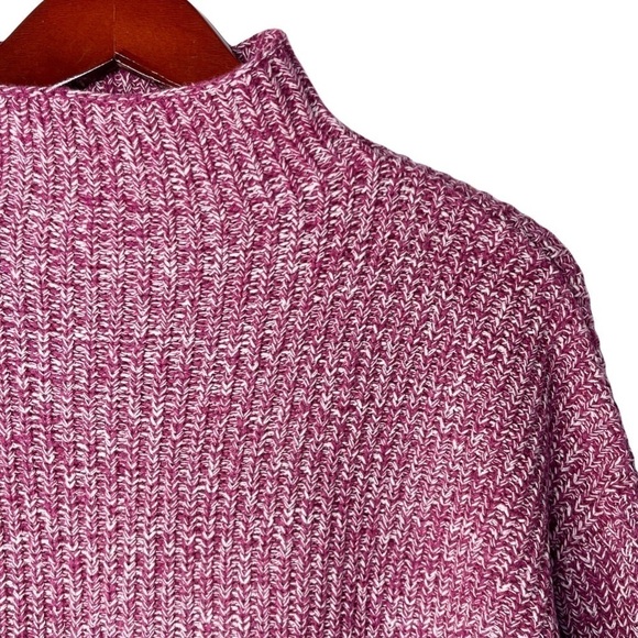 CUPCAKES & CASHMERE NWT Cotton Shaker Knit Sweater Size Small in Raspberry - Picture 8 of 13